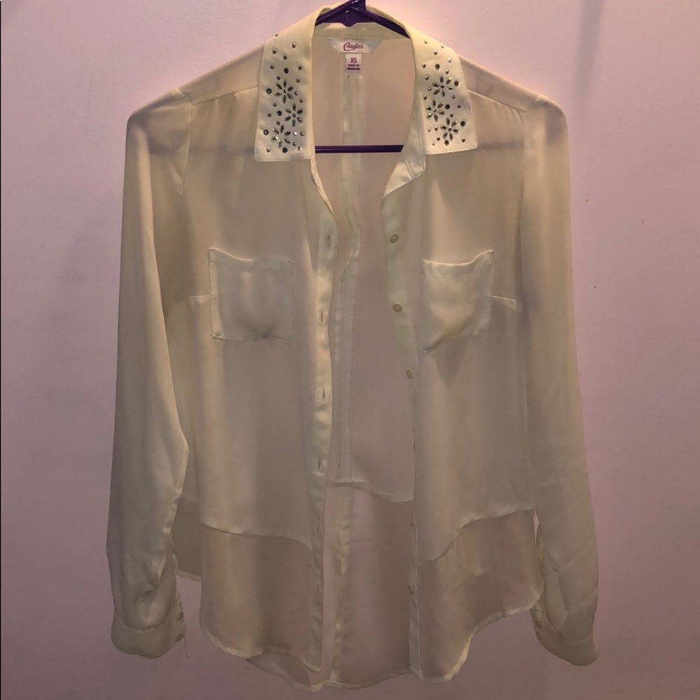 White candies blouse